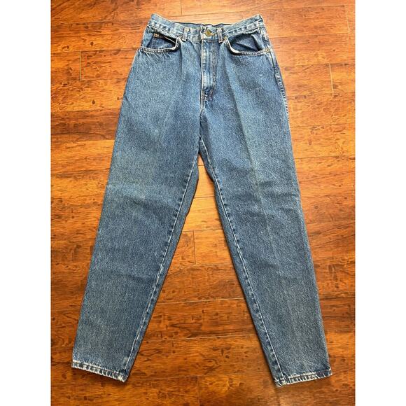 Vintage 80s Jeans Womens 11/XS  Chic Light denim High Rise Mom Jeans Made in USA - Picture 6 of 7